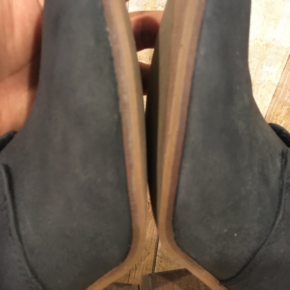 Toms Lunata Lace Up Black Metallic Ankle Bootie Boots Shoes Size 8.5 - Picture 10 of 12